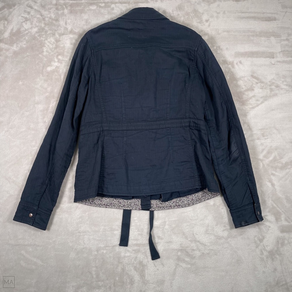 Daughters Of The Liberation Women's Jacket Snap Button Military Utility 8 Blue - Picture 8 of 8